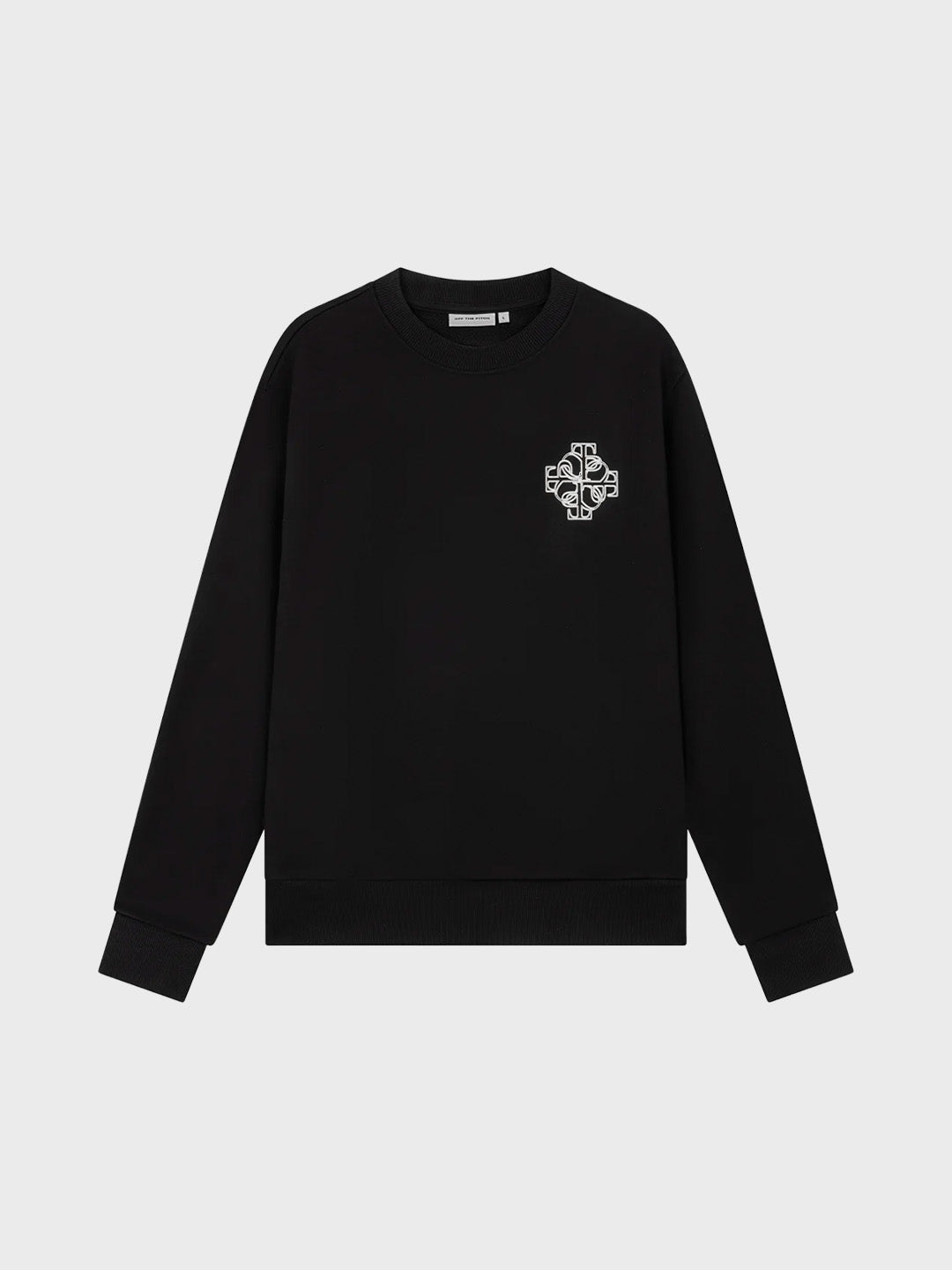 Off The Pitch Locket Crewneck Sweater Black – voorkant