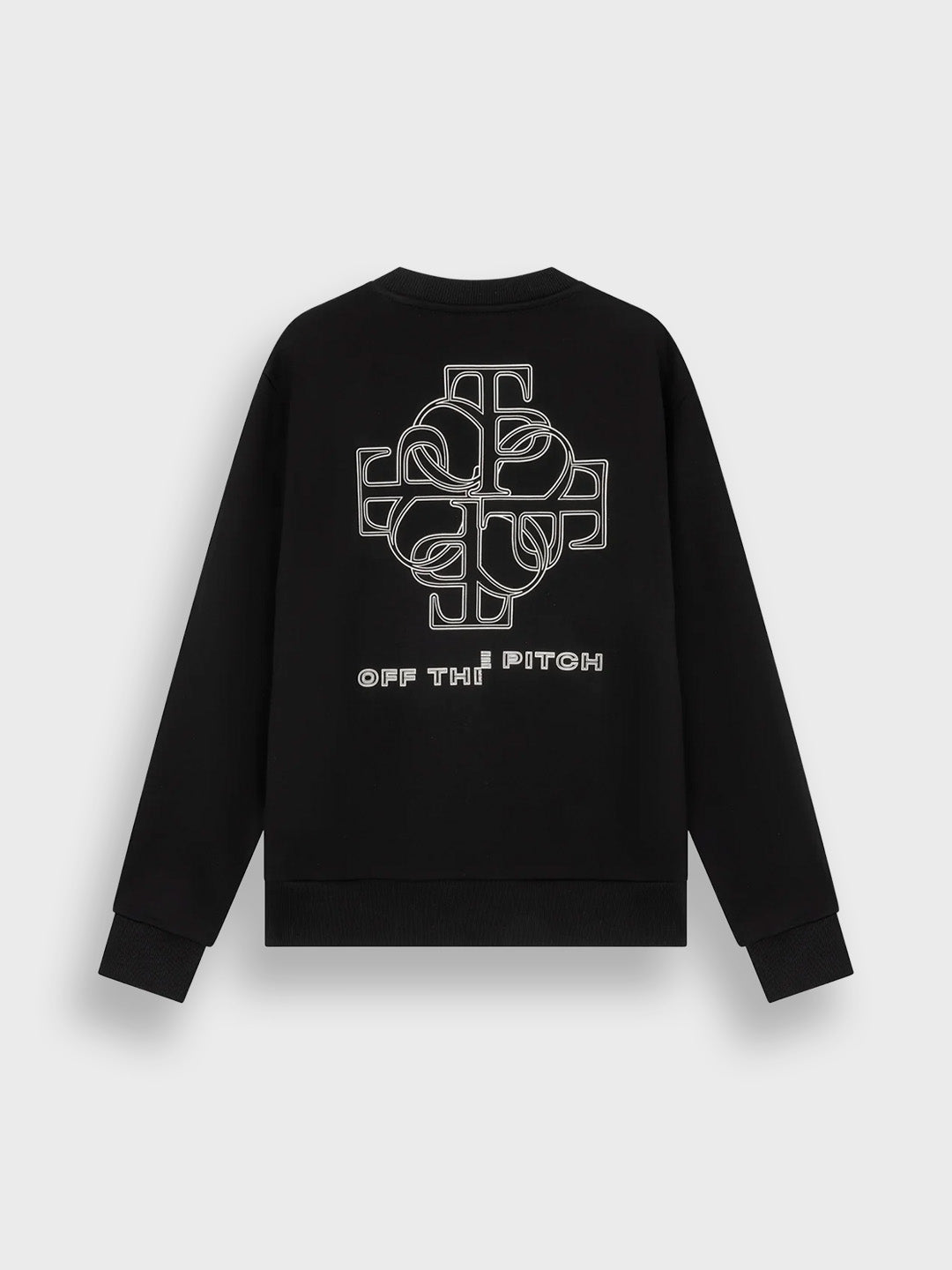 Off The Pitch Locket Crewneck Sweater Black – achterkant