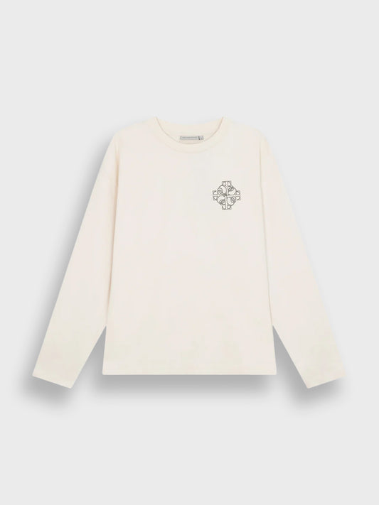 Off The Pitch Locket Longsleeve Off-White – voorkant