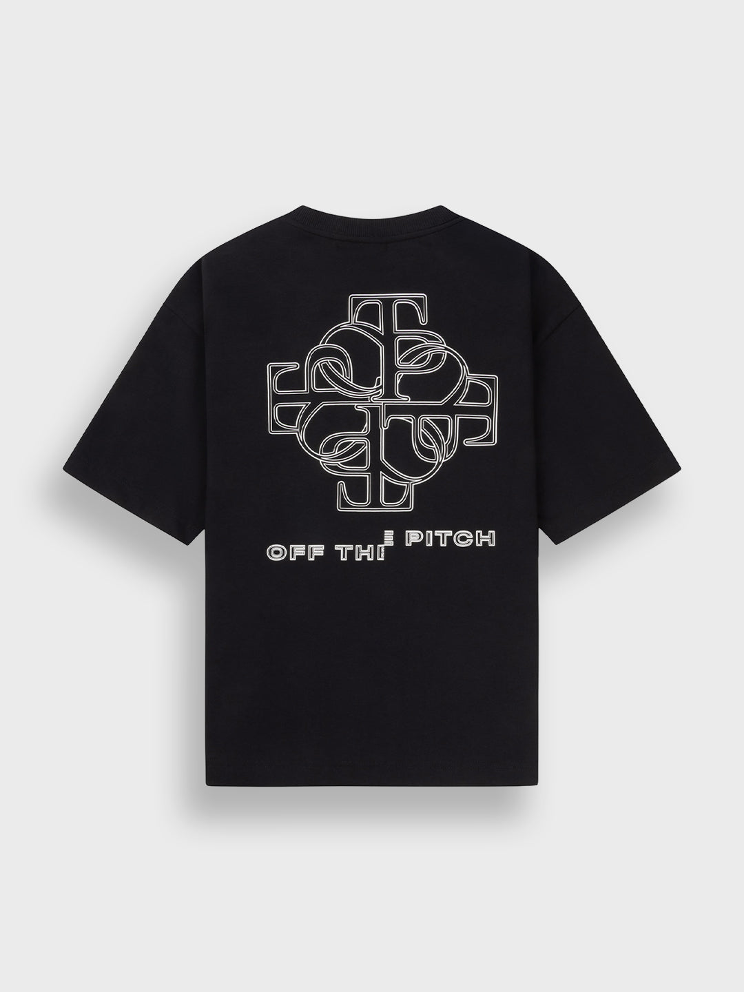 Off The Pitch Locket T-Shirt Black - productfoto achterkant