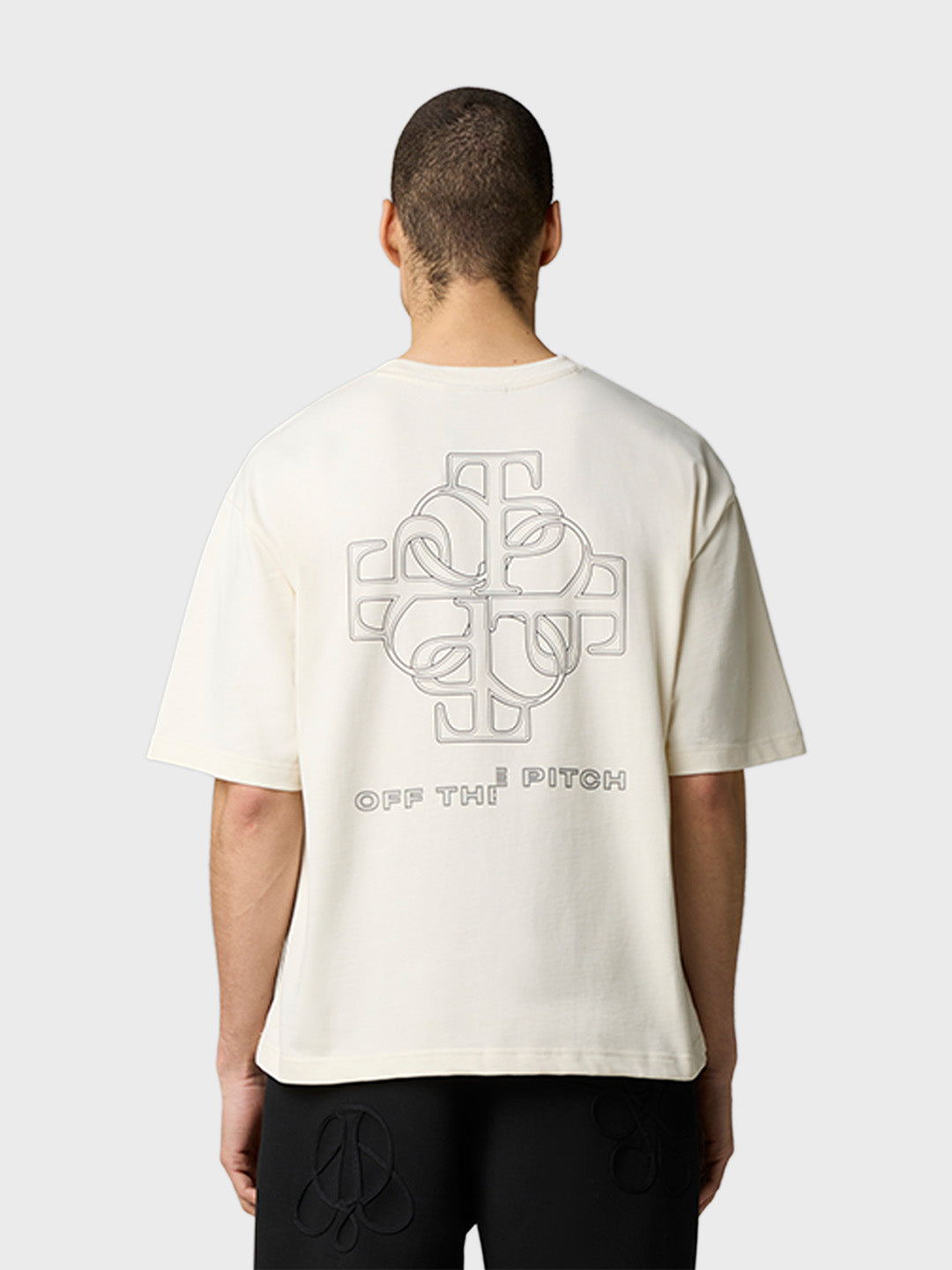 Off The Pitch Locket T-Shirt Off-White - achterkant