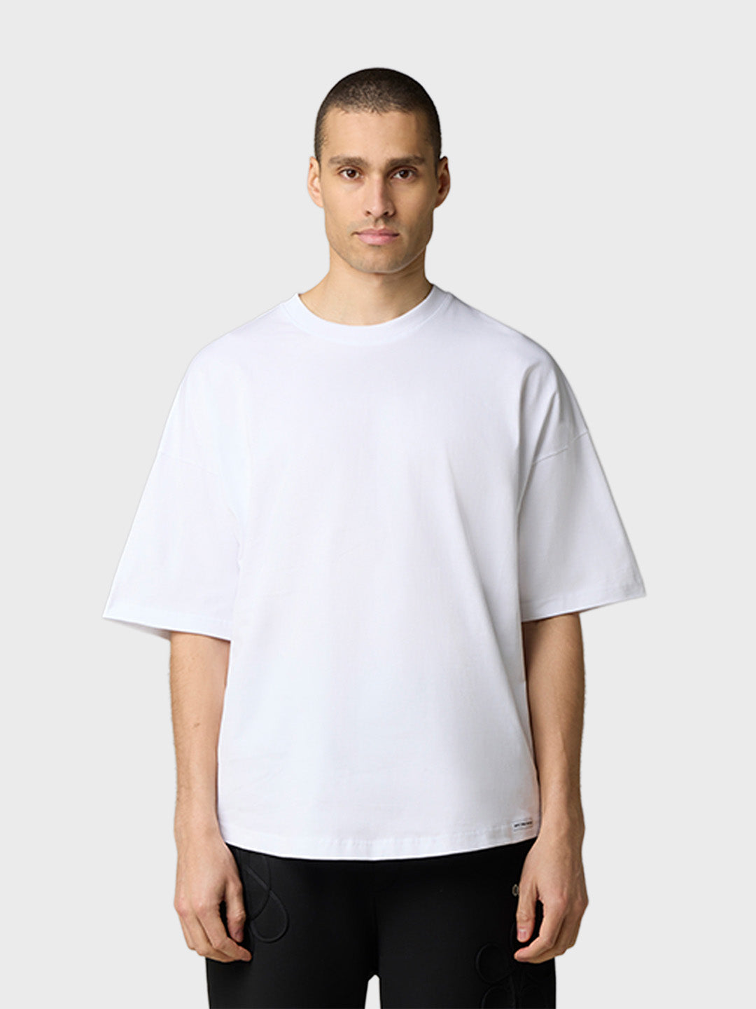 Off The Pitch Palm Oversized T-Shirt White - voorkant
