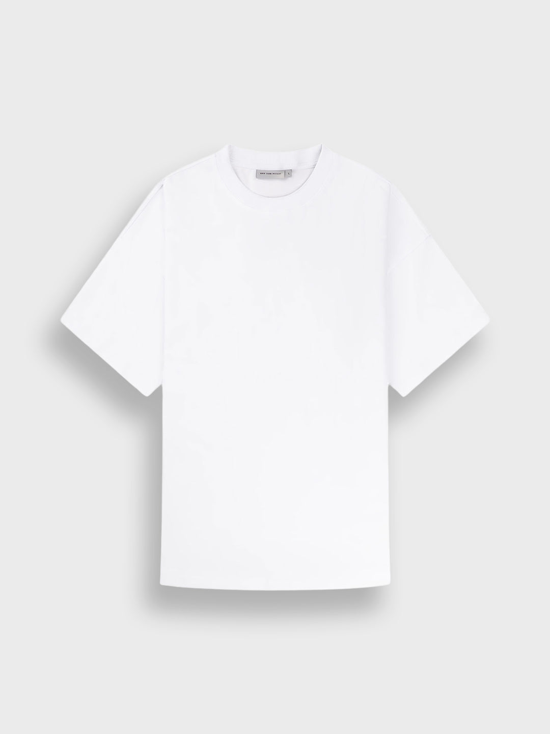 Off The Pitch Palm Oversized T-Shirt White - voorkant productfoto