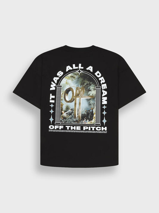 Off The Pitch Passage T-Shirt Black - achterkant