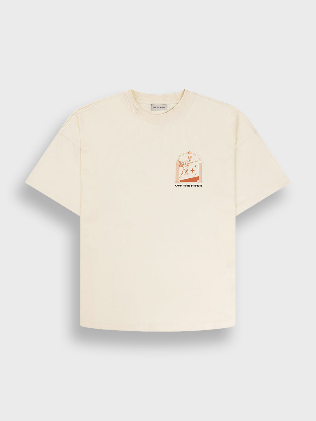 Off The Pitch Passage T-Shirt Off-White - voorkant