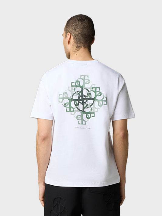 Off The Pitch Pendant T-Shirt White - achterkant