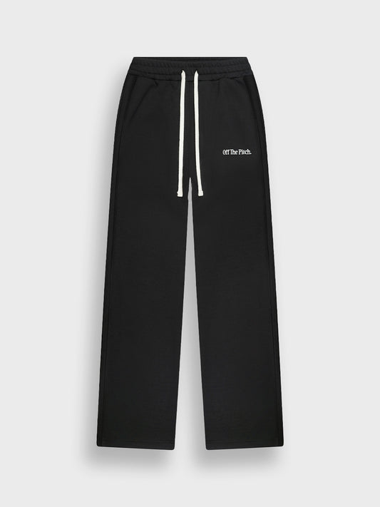 Off The Pitch Raw Edge Panel Pants Black – voorkant