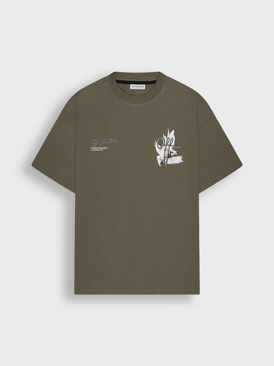 off the pitch oversized t-shirt men green