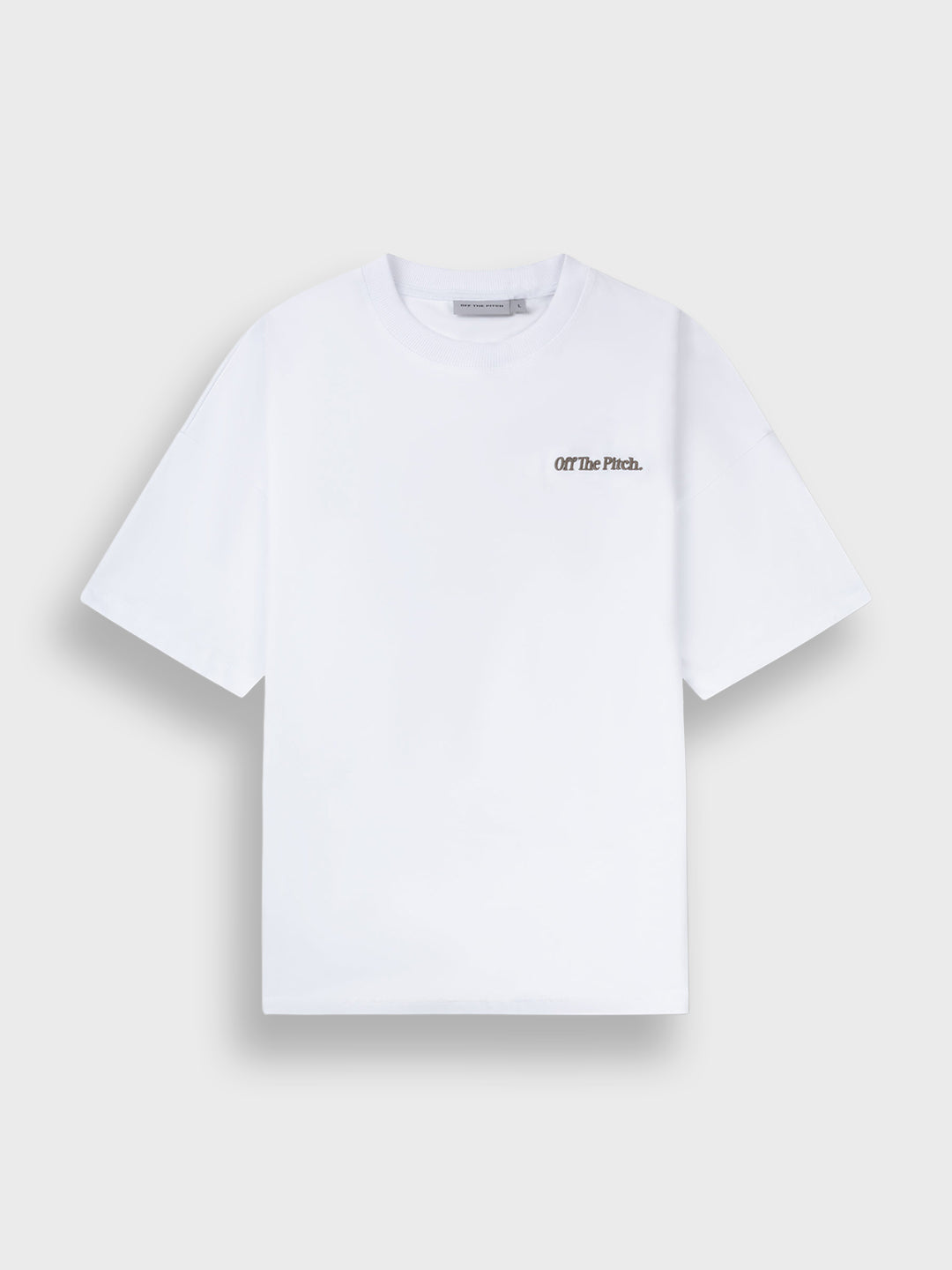 Off The Pitch Record T-Shirt White – productfoto voor