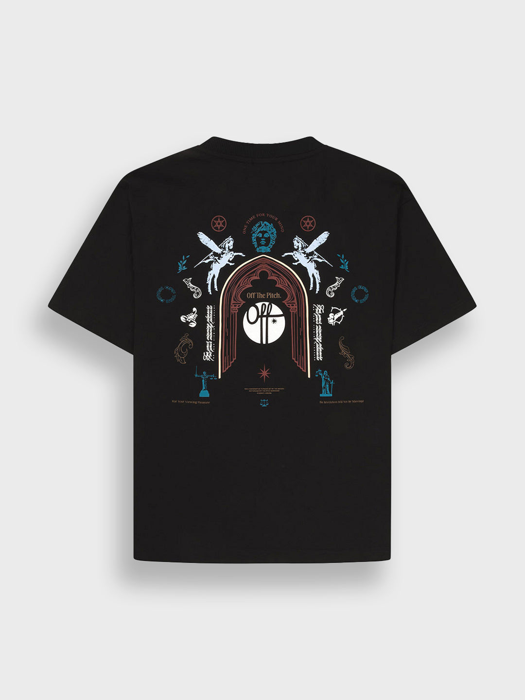 Off The Pitch Sacred T-Shirt Black - back