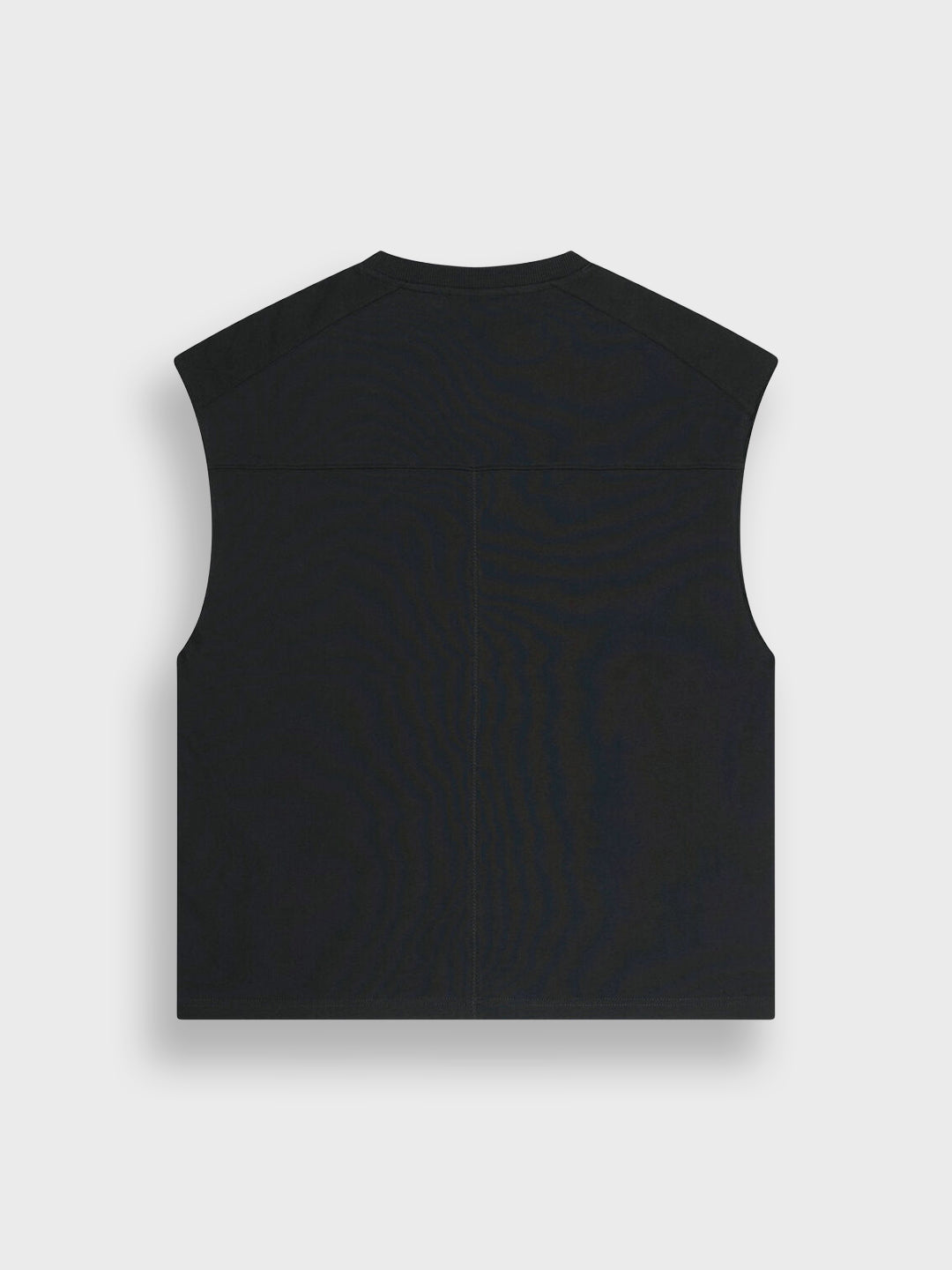 Off The Pitch Sage Sleeveless T-Shirt Black - achterkant