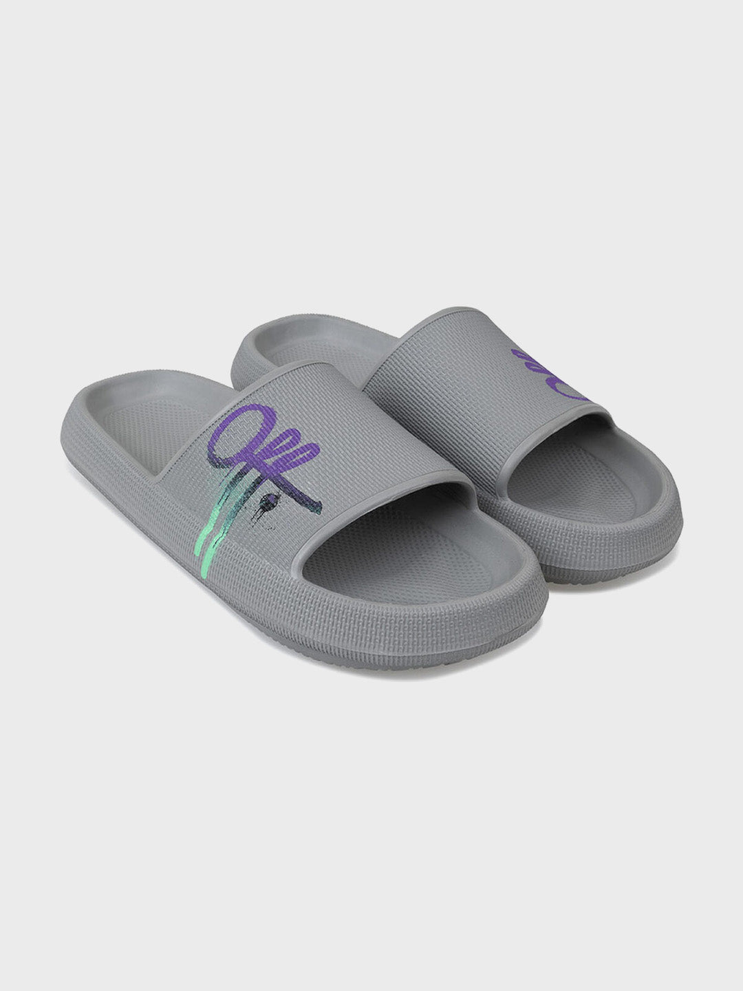 Off The Pitch Slide-Off Foam Slippers | Grey