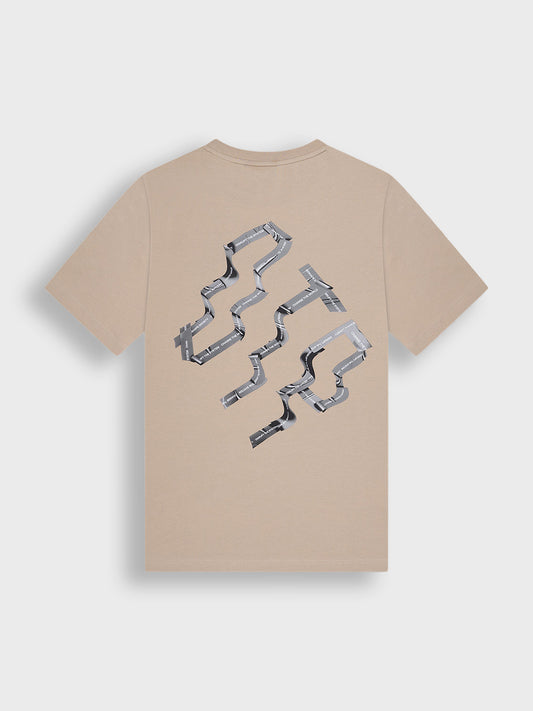 Off The Pitch Triple T-Shirt | Beige