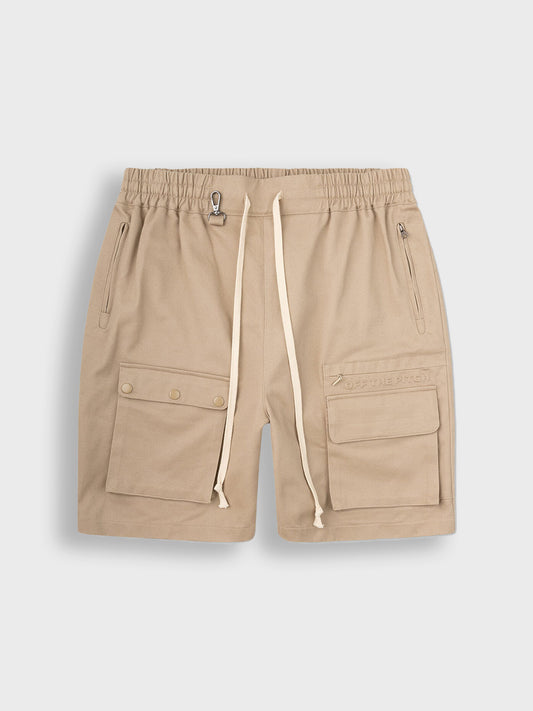 Off The Pitch Utility Cargo Shorts | Beige