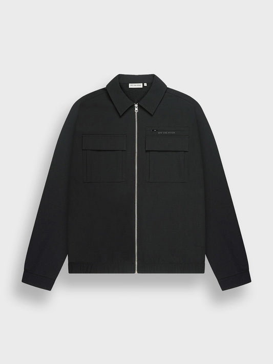 Off The Pitch Utility Maze Jacket Black – voorkant