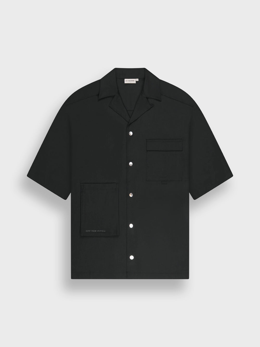 Off The Pitch Utility Smart Shirt Black - voorkant
