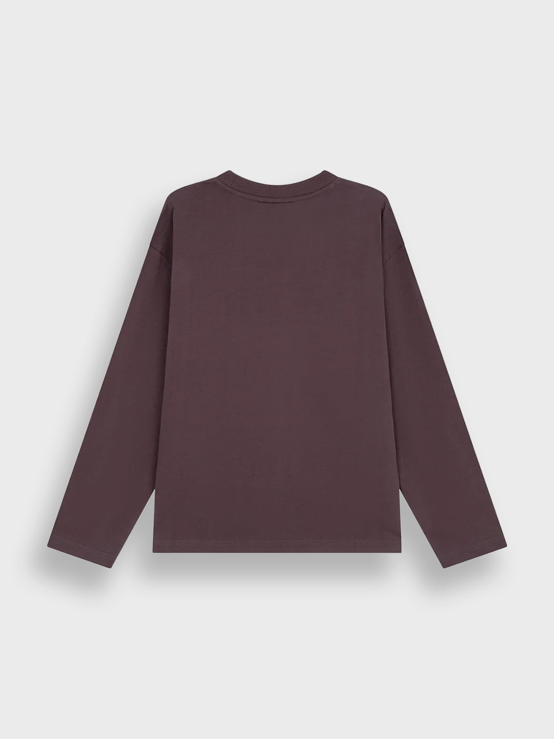 Off The Pitch Vas Longsleeve Dark Eggplant – achterkant