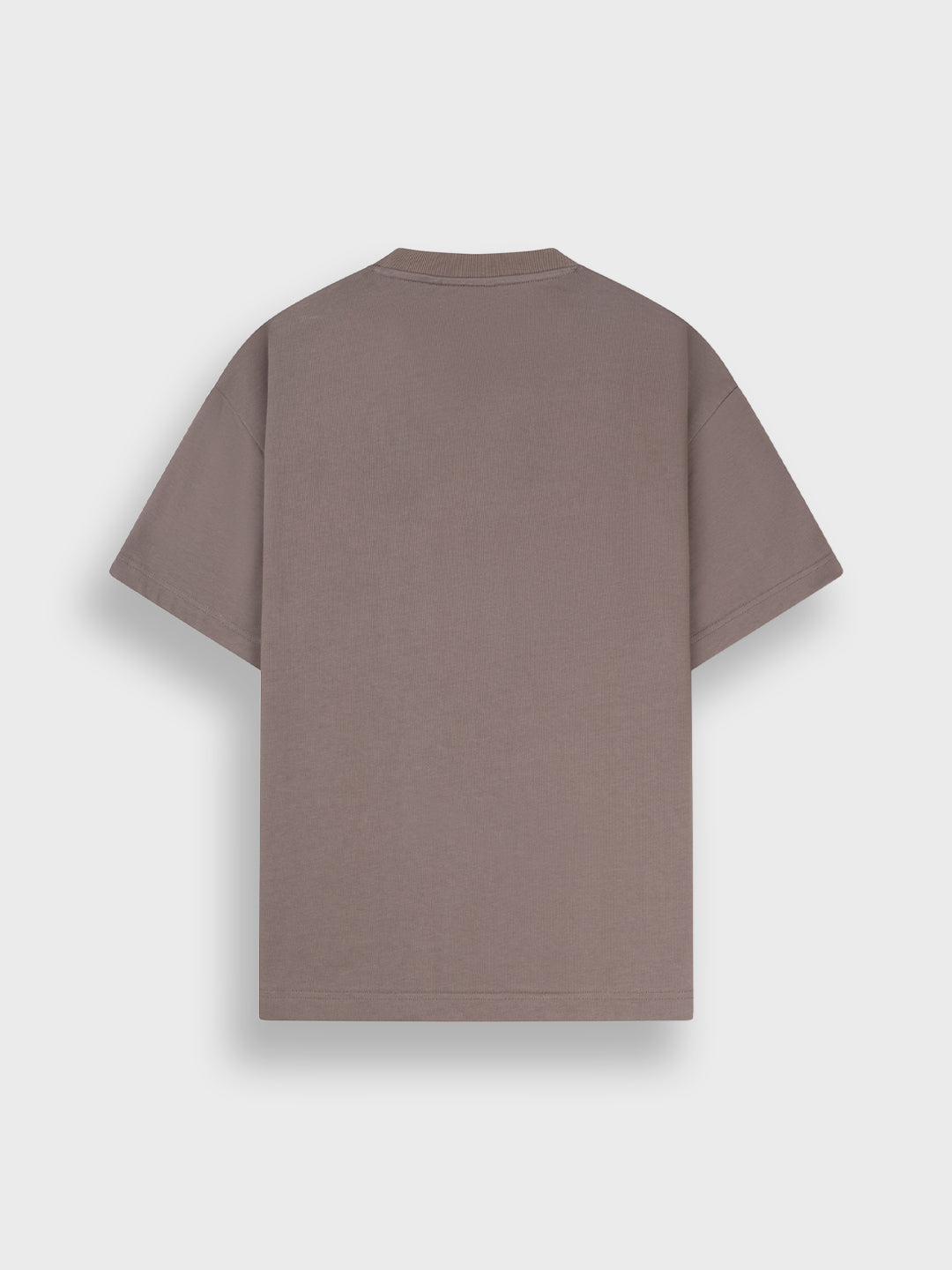 Off The Pitch Vas T-Shirt Dark Taupe - achterkant