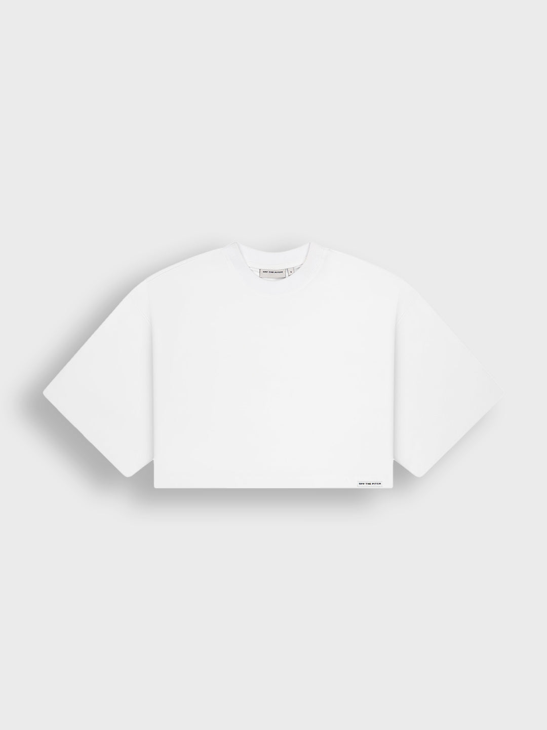 Productfoto Off The Pitch Lana Cropped Tee | White – voorkant