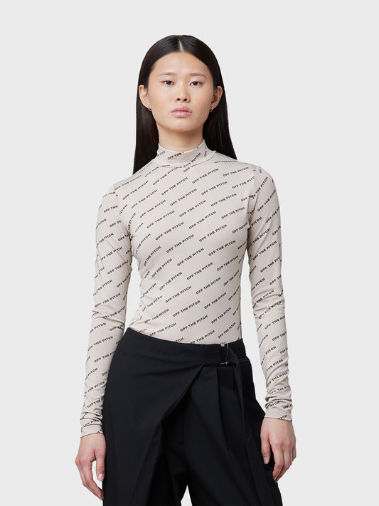 Off The Pitch Women Paige Bodysuit Sand – voorkant