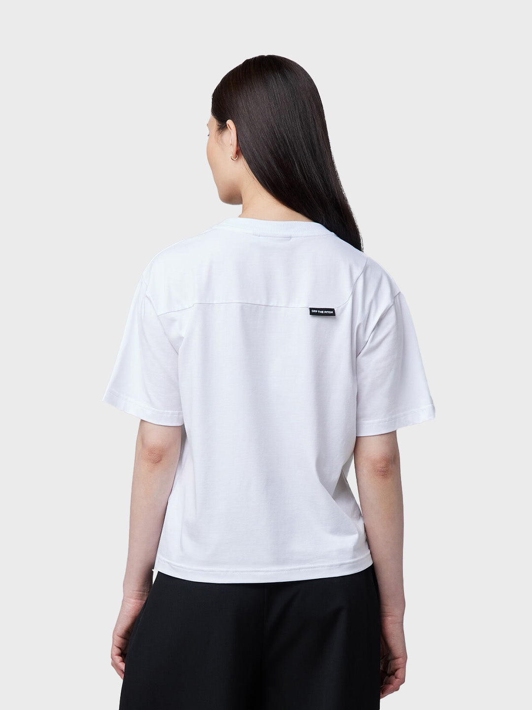 Achterkant Off The Pitch Women Wardrobe T-Shirt White