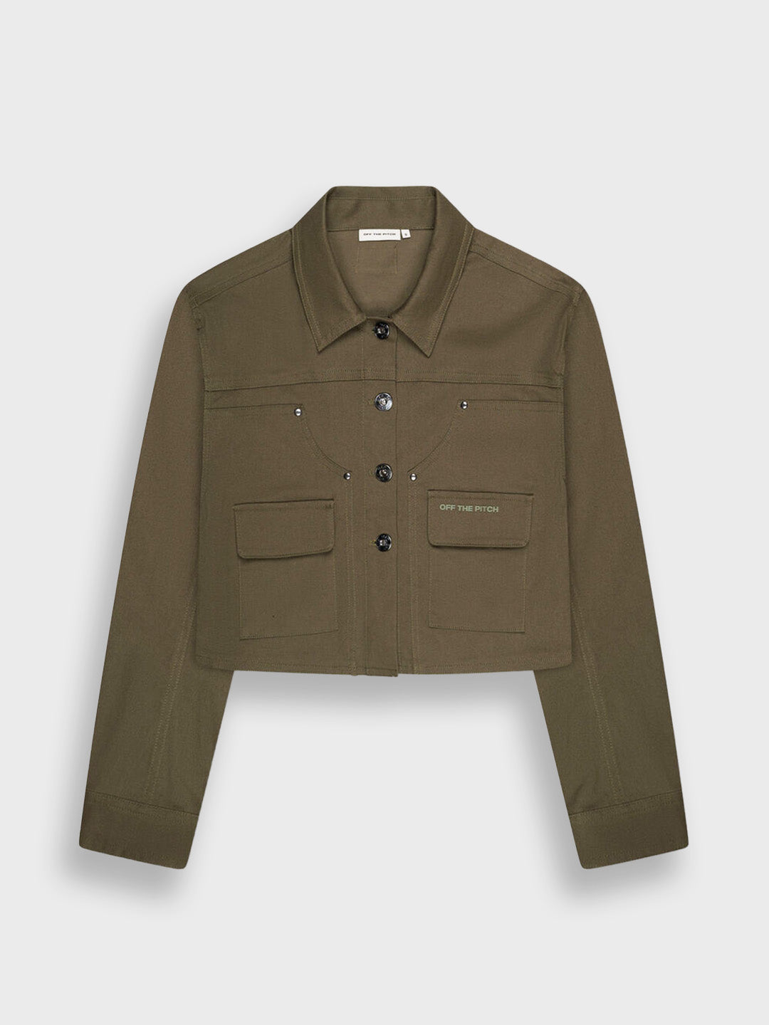 Off The Pitch Women's Cropped Carpenter Jacket | Green