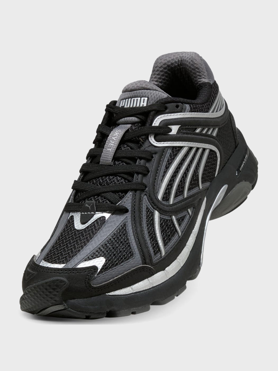 Puma SkyJet Sneakers Black - 406486-02 - close-up voorkant/bovenkant