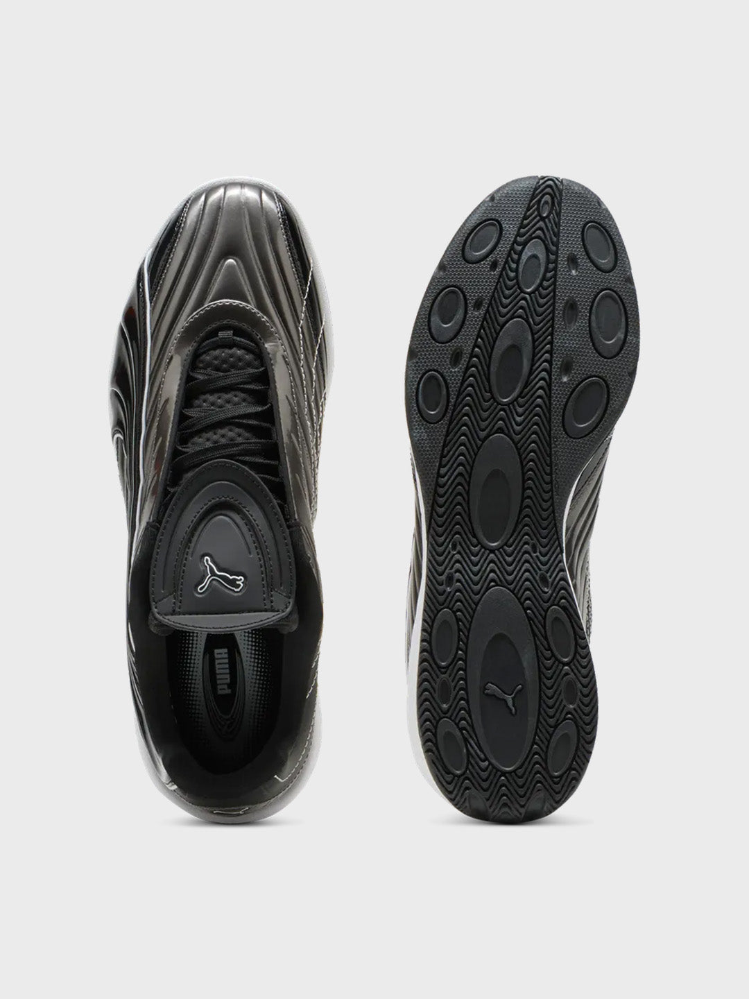 Puma V-S2 Goalgetter Aged Silver/Black – bovenkant en zool