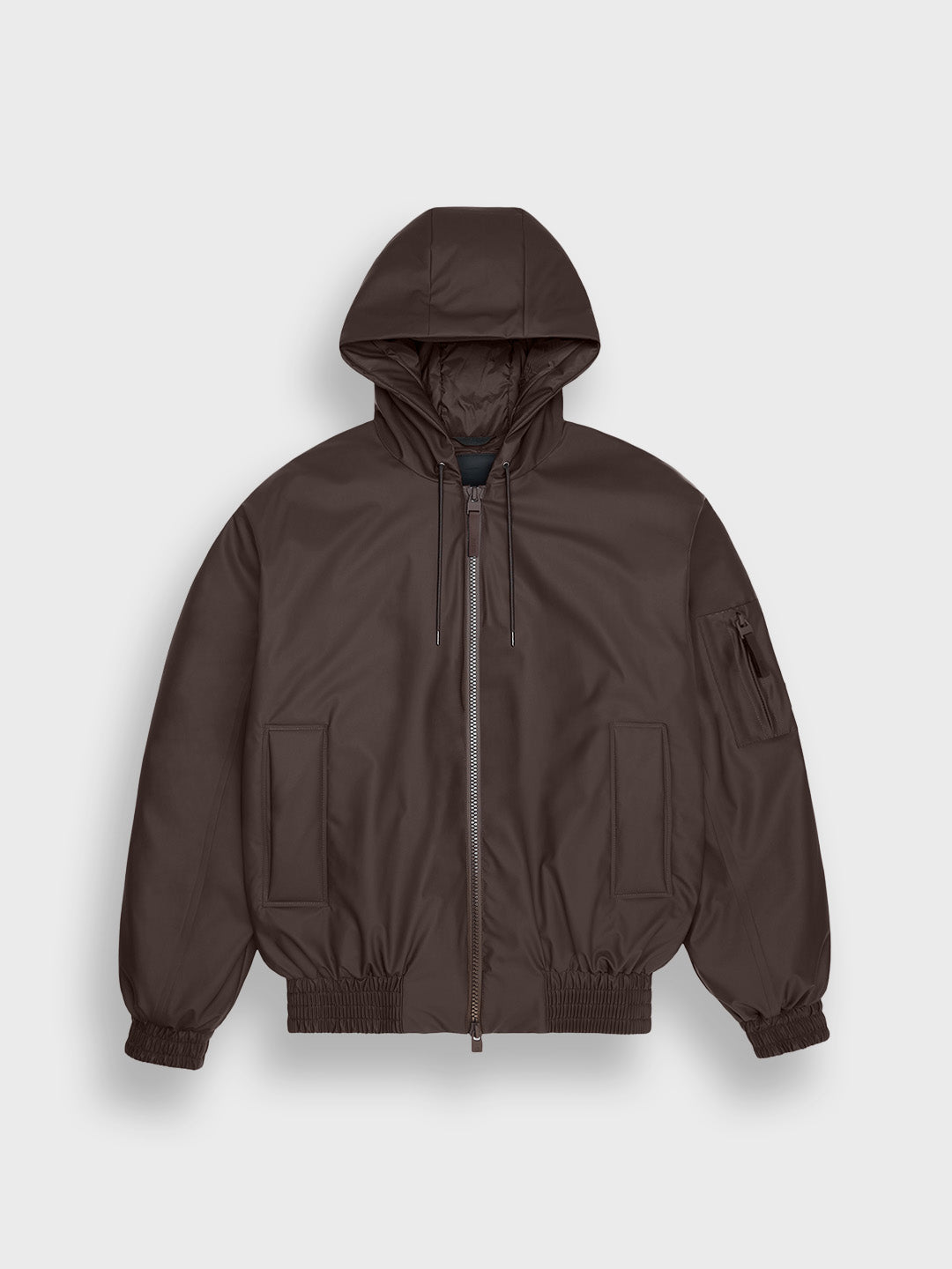 Rains Lohja Insulated Bomber Jacket Bark – productfoto