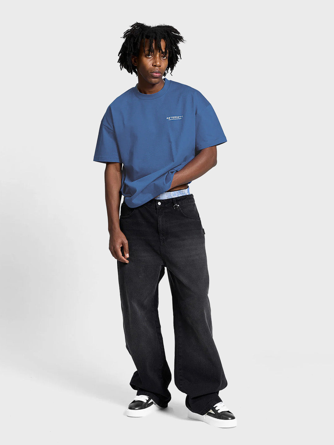 Reternity Creative Dept T-Shirt Blue - outfit