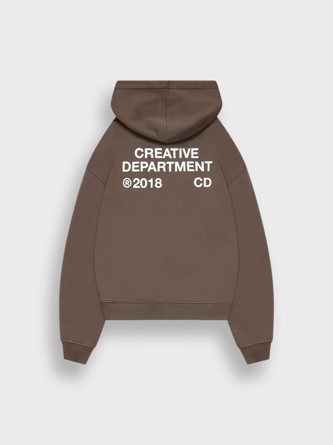 Reternity Creative Dept Zip Hoodie Brown - achterkant