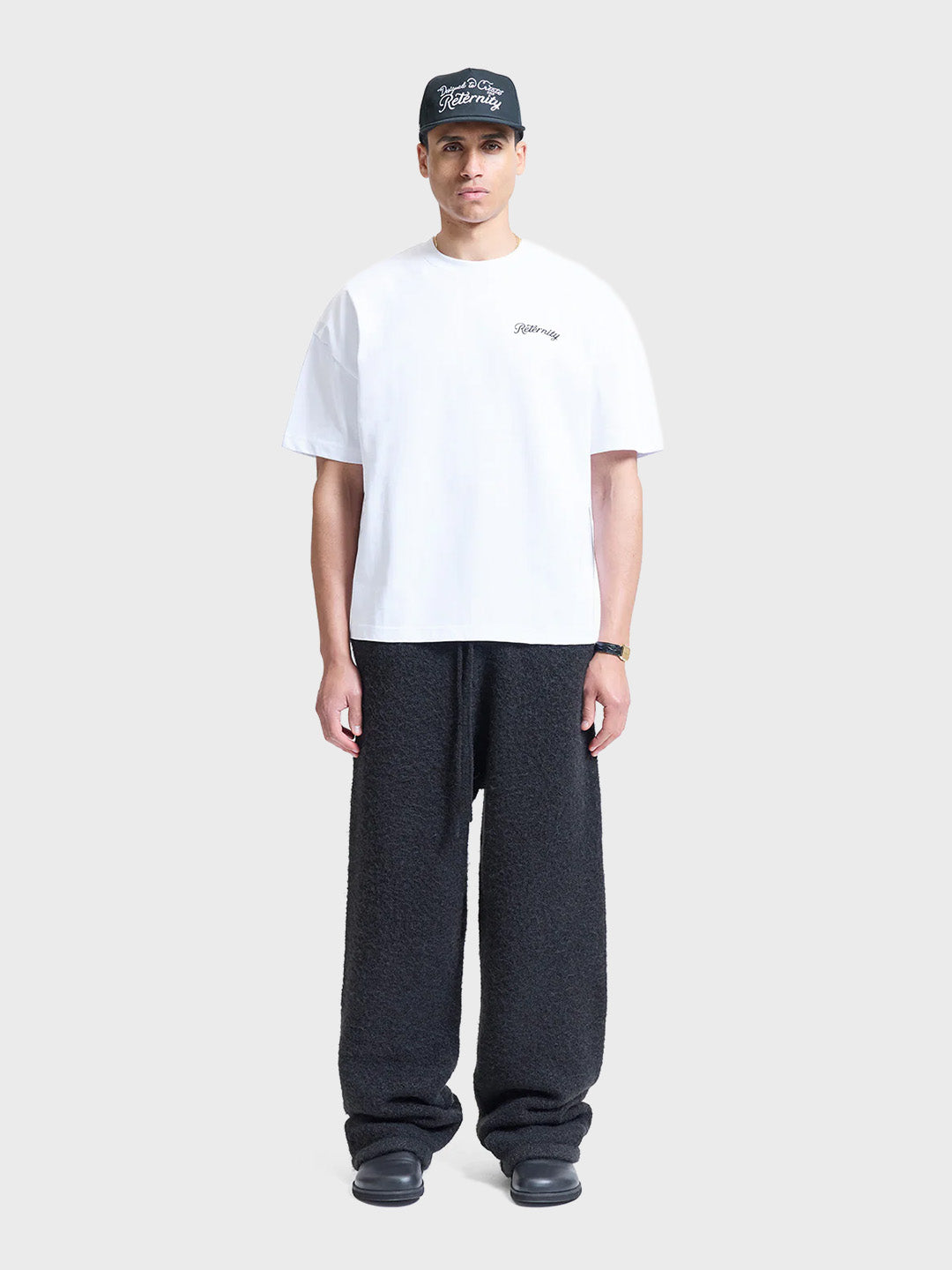 Reternity Designed To Create T-Shirt White - model full outfit