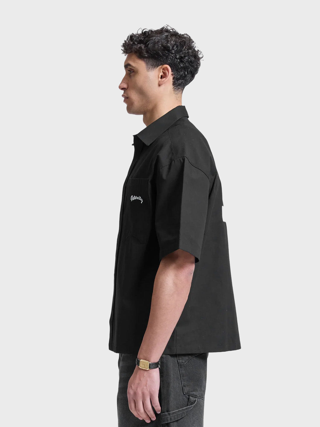 Reternity Le Progres Shirt Black - zijkant