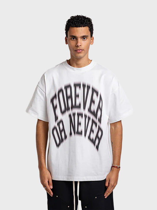 Rheborn Forever or Never T-Shirt White - voorkant