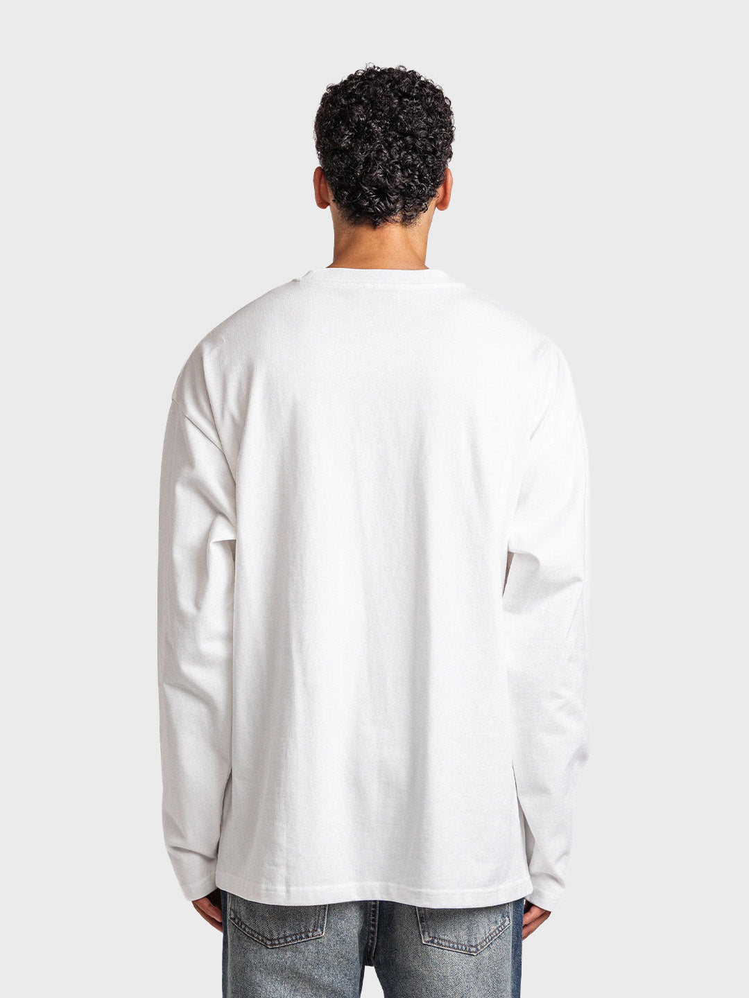 Rheborn Multi Logo Longsleeve White - achterkant