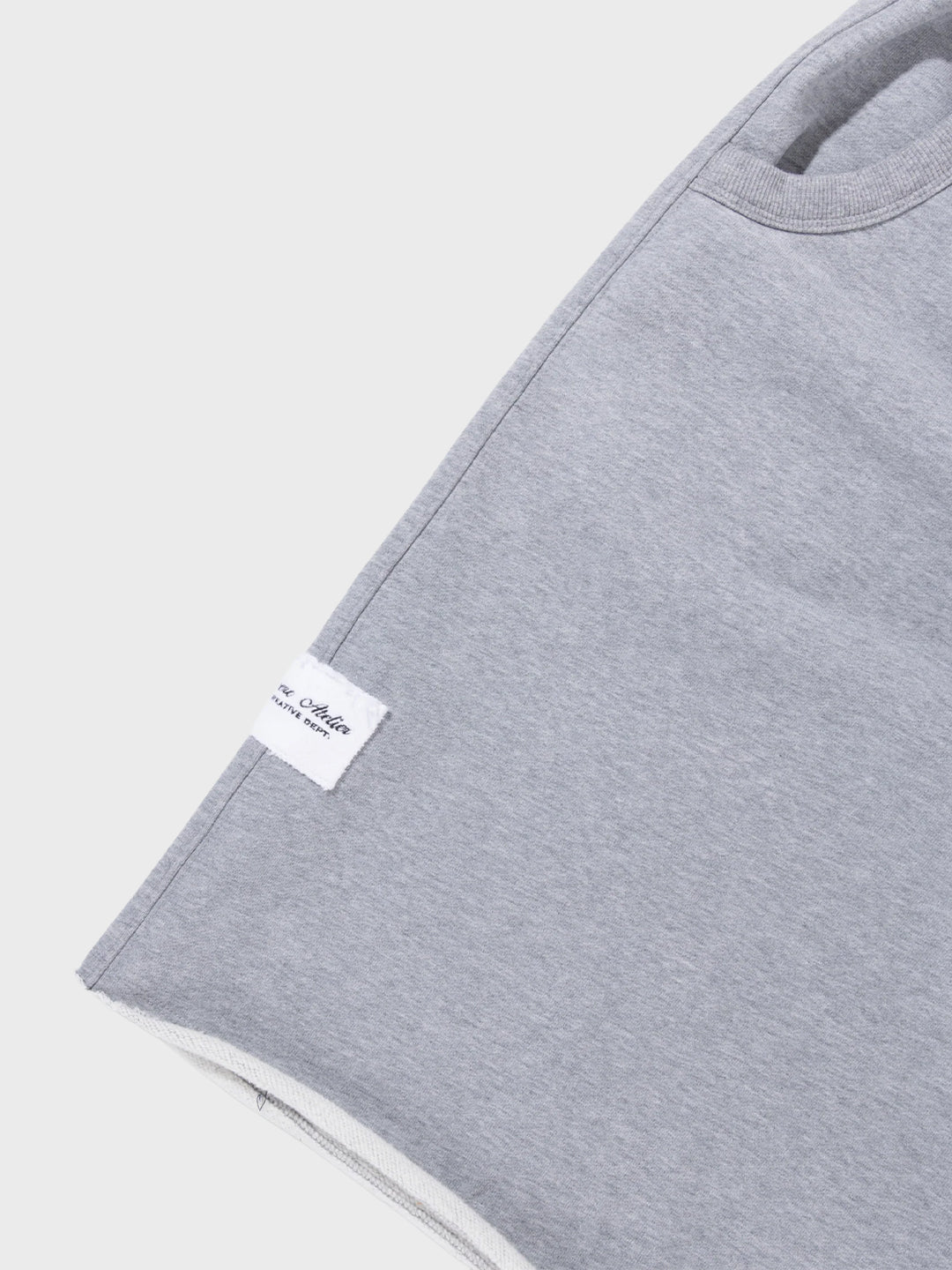 Rivero Artifact Jogger Shorts Grey - close-up label
