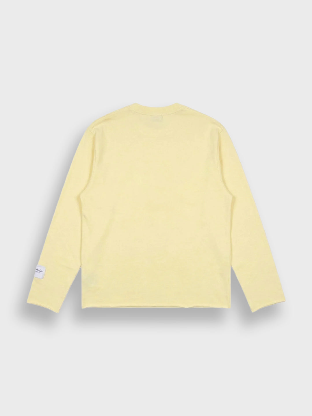 Rivero Atelier Distressed Longsleeve Soft Yellow - achterkant