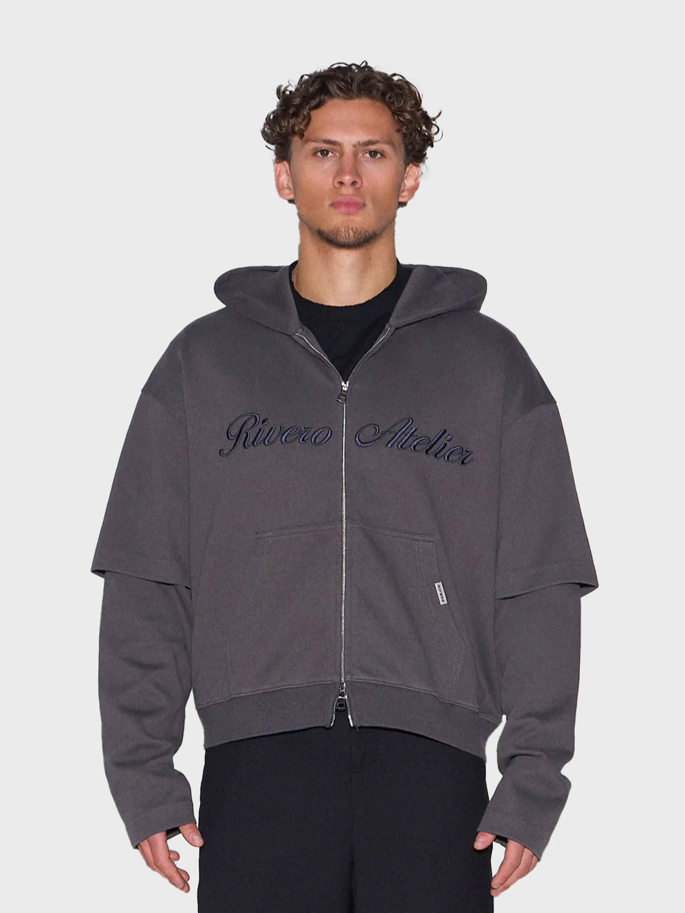 Rivero Atelier Double Layered Zip Hoodie – Reloadstore