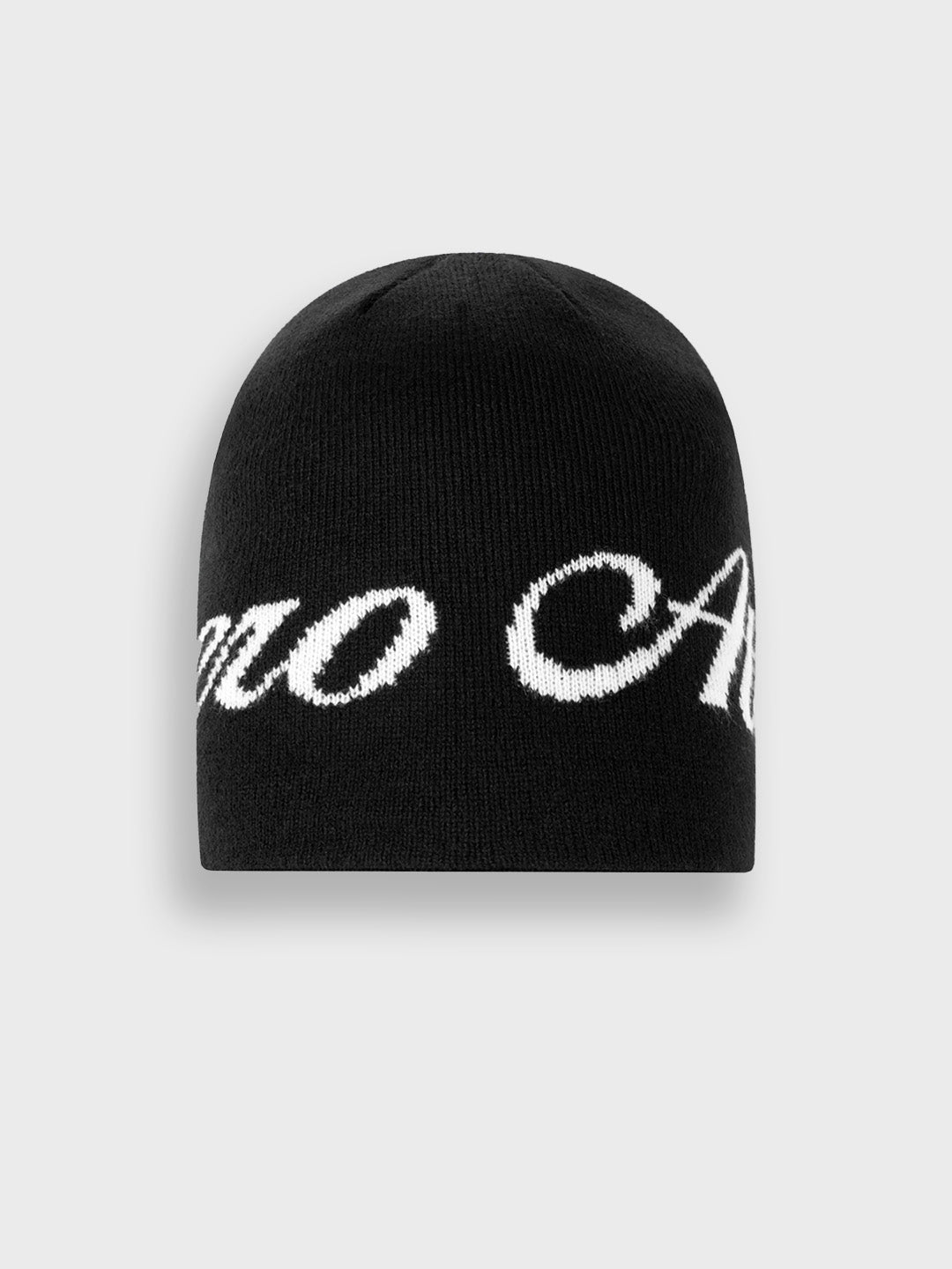 Rivero Atelier Jacquard Beanie Black – front view