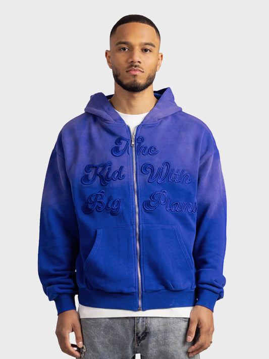 Rivero Big Plans Zip Hoodie | Blue