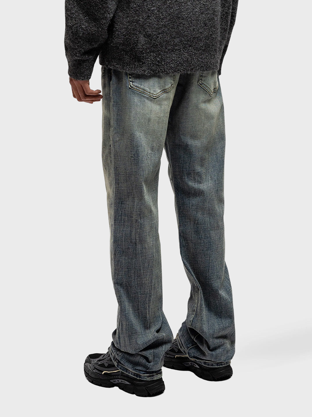 Rivero Bleach Washed Jeans Blue - achterkant