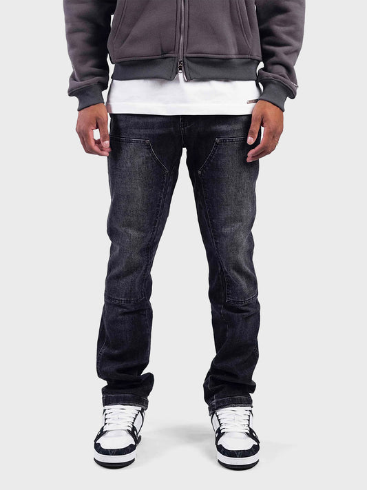 Rivero Carpenter Flared Jeans | Black