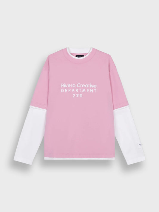 Rivero Creative Department Double Layered Longsleeve Pink - voorkant