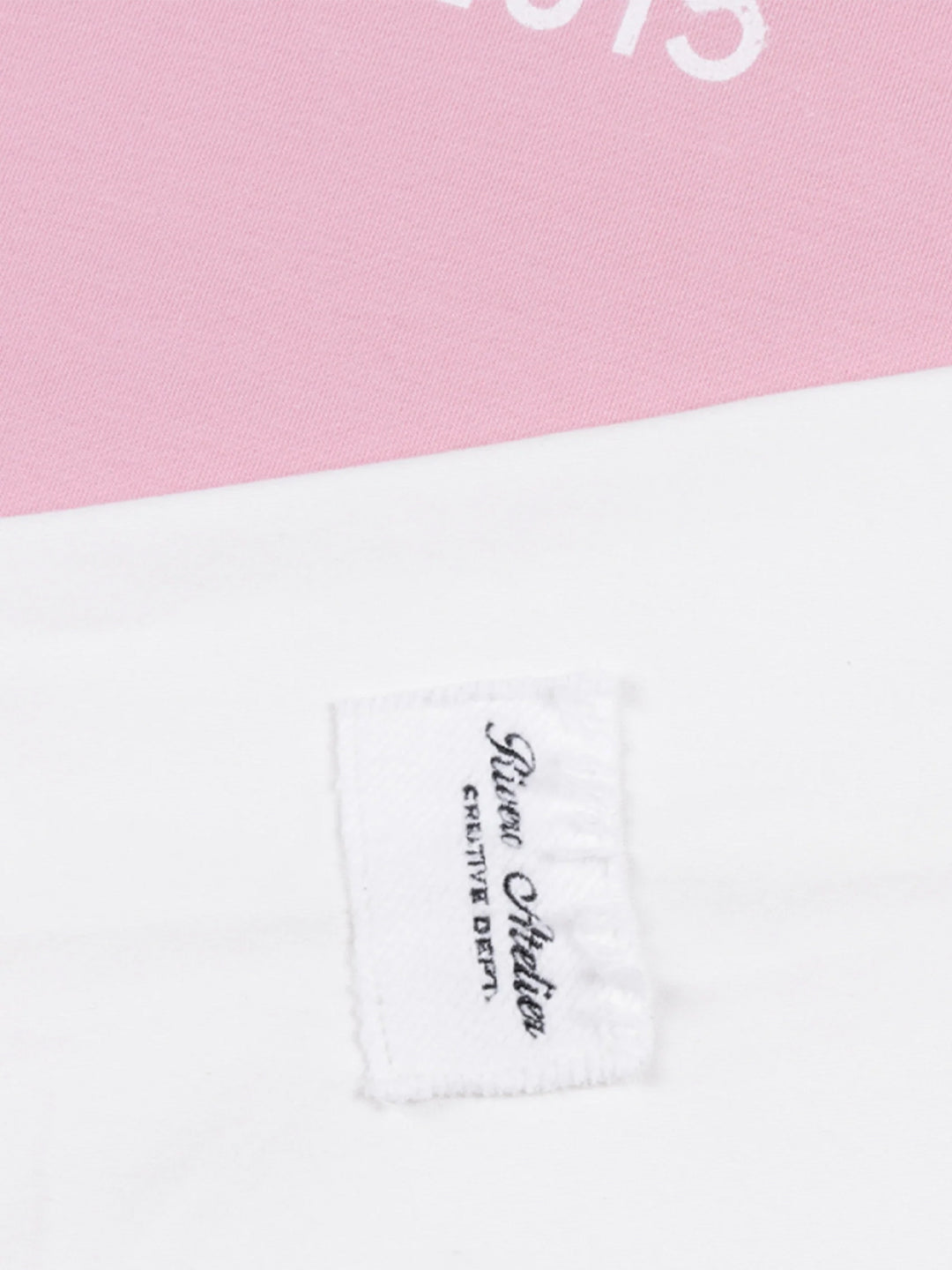 Rivero Creative Department Double Layered Longsleeve Pink - close-up branding