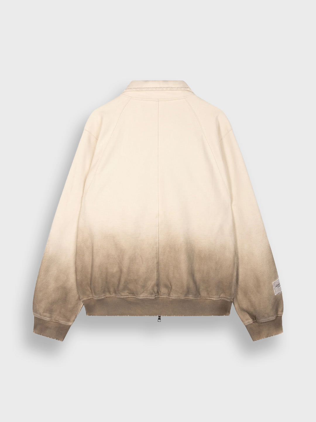 Rivero Dusted Studio Zip Sweater Beige – achterkant