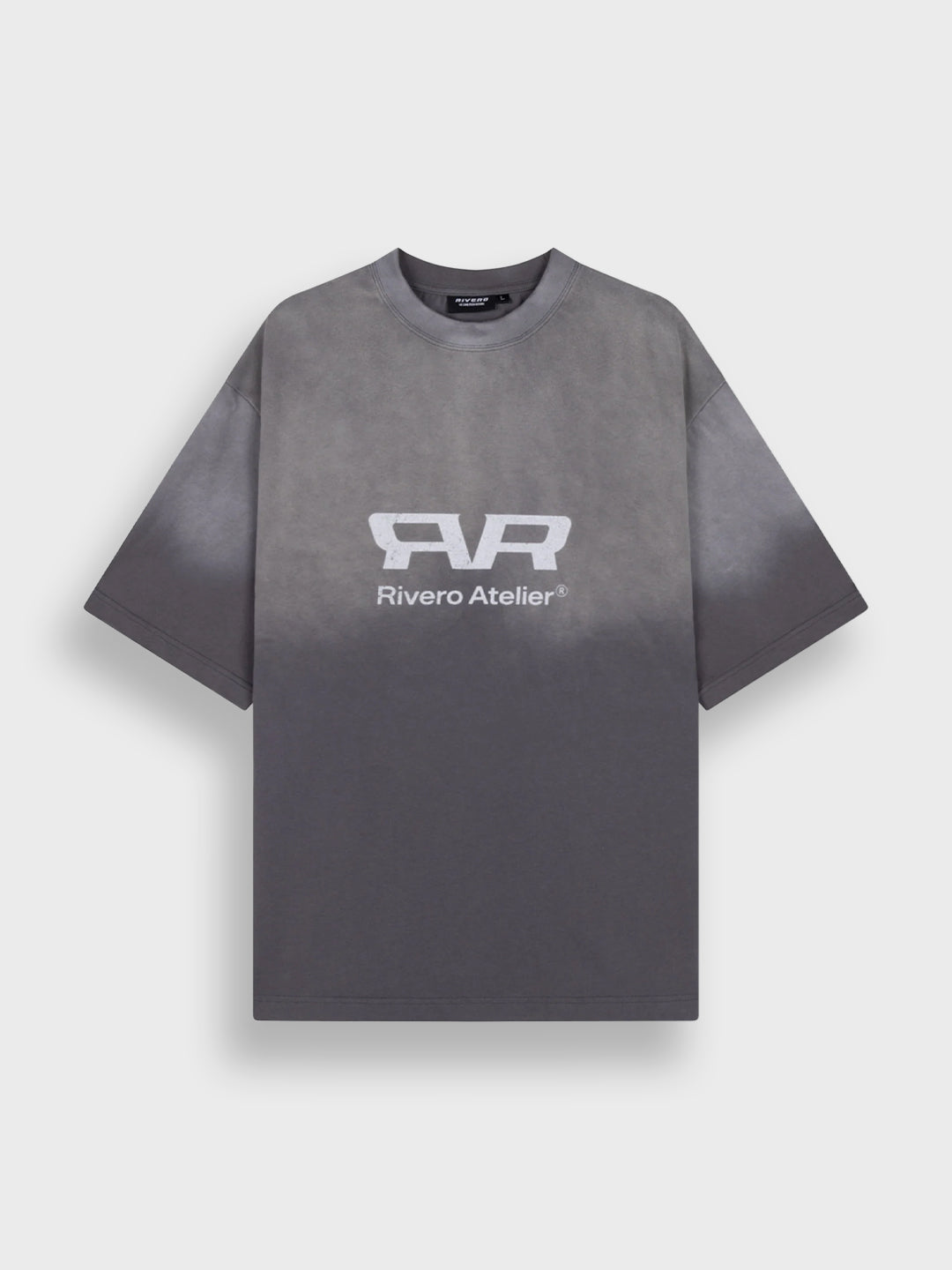 Rivero Eclipse T-Shirt Washed Grey - voorkant