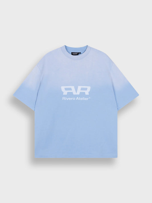 Rivero Eclipse T-Shirt Washed Sky Blue - voorkant