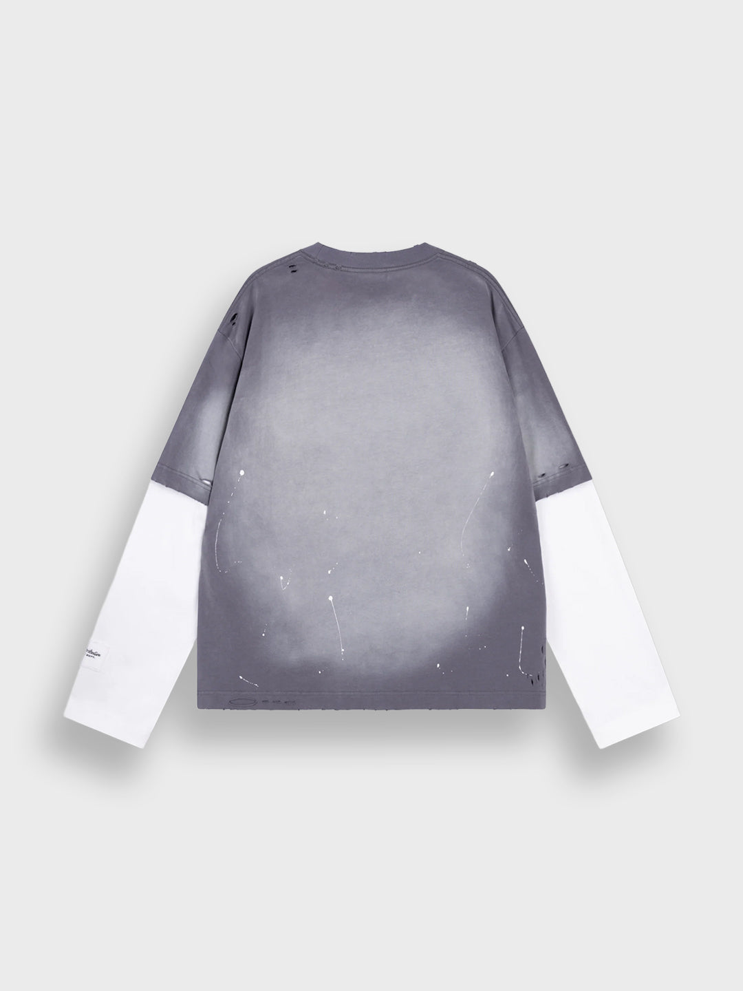 Rivero Fade Artifact Double Layered Longsleeve Ash - achterkant