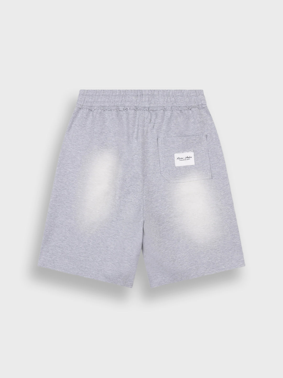 Rivero Fade Distressed Jogger Shorts Grey - achterkant