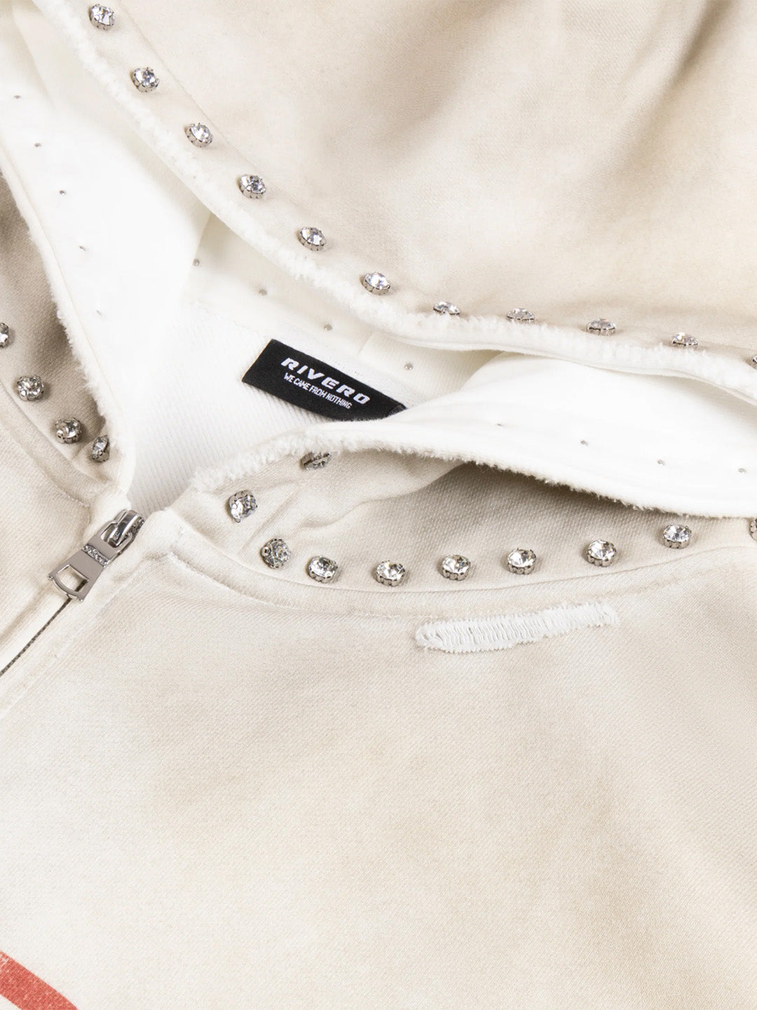 Rivero Faded Gemstone Zip Hoodie | Off-White